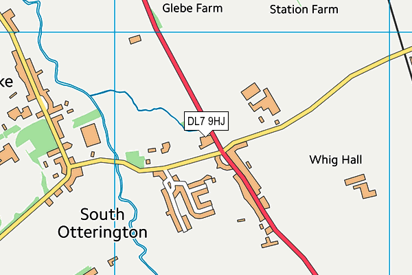 DL7 9HJ map - OS VectorMap District (Ordnance Survey) DL7 9HJ map - OS VectorMap District (Ordnance Survey)