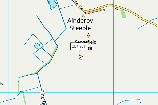 DL7 9JY map - OS VectorMap District (Ordnance Survey) DL7 9JY map - OS VectorMap District (Ordnance Survey)