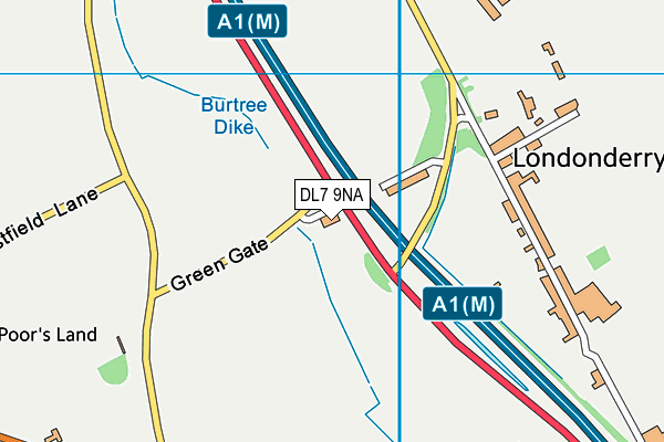DL7 9NA map - OS VectorMap District (Ordnance Survey) DL7 9NA map - OS VectorMap District (Ordnance Survey)