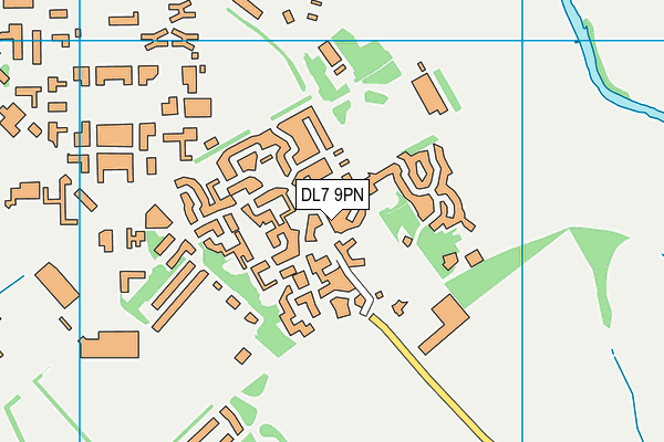 DL7 9PN map - OS VectorMap District (Ordnance Survey) DL7 9PN map - OS VectorMap District (Ordnance Survey)