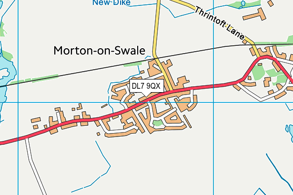 DL7 9QX map - OS VectorMap District (Ordnance Survey) DL7 9QX map - OS VectorMap District (Ordnance Survey)
