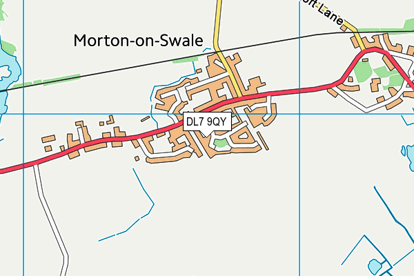 DL7 9QY map - OS VectorMap District (Ordnance Survey) DL7 9QY map - OS VectorMap District (Ordnance Survey)