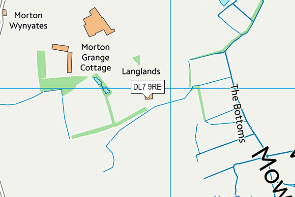 DL7 9RE map - OS VectorMap District (Ordnance Survey) DL7 9RE map - OS VectorMap District (Ordnance Survey)