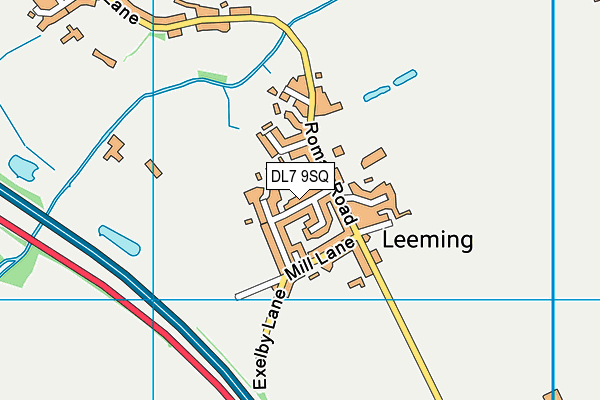 DL7 9SQ map - OS VectorMap District (Ordnance Survey) DL7 9SQ map - OS VectorMap District (Ordnance Survey)