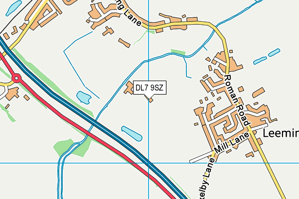 DL7 9SZ map - OS VectorMap District (Ordnance Survey) DL7 9SZ map - OS VectorMap District (Ordnance Survey)