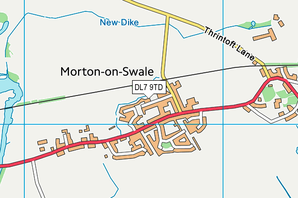 DL7 9TD map - OS VectorMap District (Ordnance Survey) DL7 9TD map - OS VectorMap District (Ordnance Survey)
