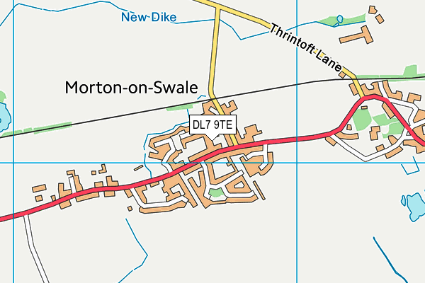 DL7 9TE map - OS VectorMap District (Ordnance Survey) DL7 9TE map - OS VectorMap District (Ordnance Survey)