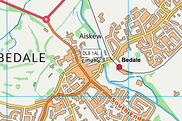 DL8 1AL map - OS VectorMap District (Ordnance Survey) DL8 1AL map - OS VectorMap District (Ordnance Survey)
