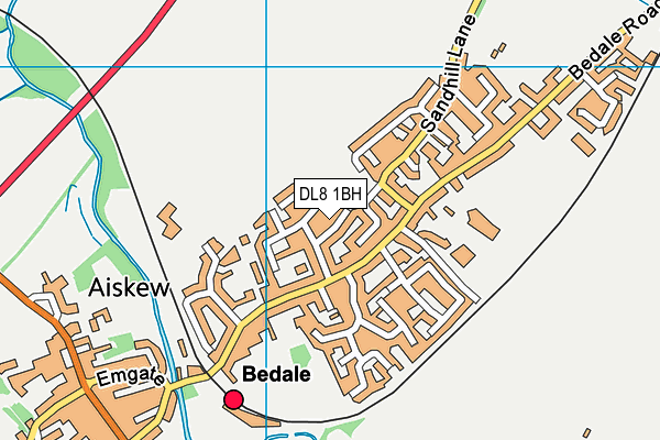 DL8 1BH map - OS VectorMap District (Ordnance Survey) DL8 1BH map - OS VectorMap District (Ordnance Survey)
