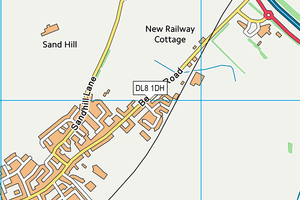 DL8 1DH map - OS VectorMap District (Ordnance Survey) DL8 1DH map - OS VectorMap District (Ordnance Survey)