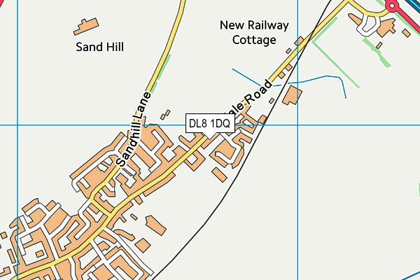 DL8 1DQ map - OS VectorMap District (Ordnance Survey) DL8 1DQ map - OS VectorMap District (Ordnance Survey)