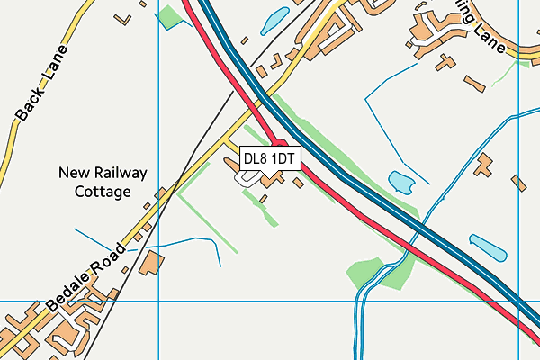 DL8 1DT map - OS VectorMap District (Ordnance Survey) DL8 1DT map - OS VectorMap District (Ordnance Survey)