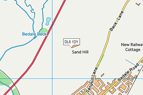 DL8 1DY map - OS VectorMap District (Ordnance Survey) DL8 1DY map - OS VectorMap District (Ordnance Survey)