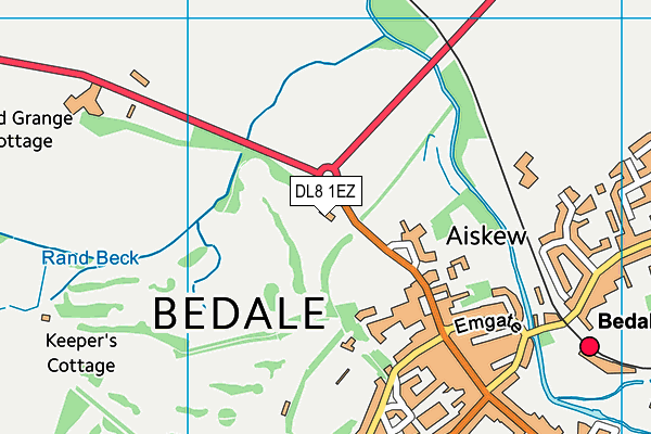 DL8 1EZ map - OS VectorMap District (Ordnance Survey) DL8 1EZ map - OS VectorMap District (Ordnance Survey)
