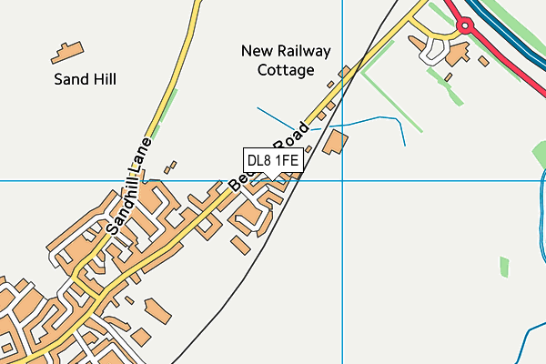 DL8 1FE map - OS VectorMap District (Ordnance Survey) DL8 1FE map - OS VectorMap District (Ordnance Survey)