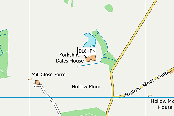 DL8 1FN map - OS VectorMap District (Ordnance Survey)