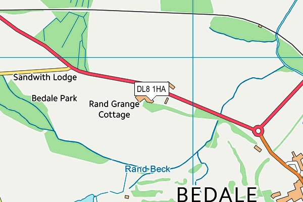 DL8 1HA map - OS VectorMap District (Ordnance Survey) DL8 1HA map - OS VectorMap District (Ordnance Survey)