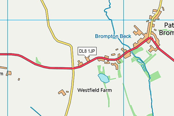 DL8 1JP map - OS VectorMap District (Ordnance Survey) DL8 1JP map - OS VectorMap District (Ordnance Survey)