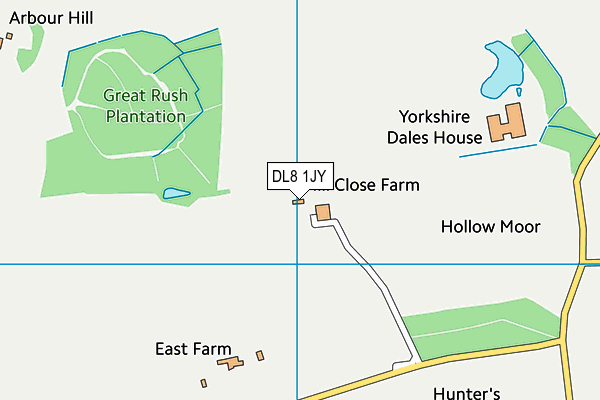 DL8 1JY map - OS VectorMap District (Ordnance Survey) DL8 1JY map - OS VectorMap District (Ordnance Survey)