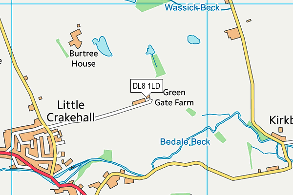 DL8 1LD map - OS VectorMap District (Ordnance Survey) DL8 1LD map - OS VectorMap District (Ordnance Survey)