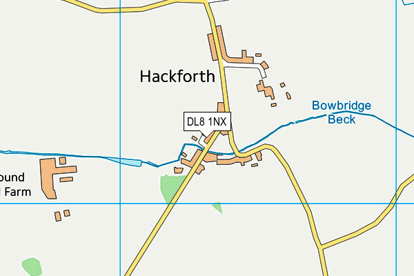 DL8 1NX map - OS VectorMap District (Ordnance Survey) DL8 1NX map - OS VectorMap District (Ordnance Survey)