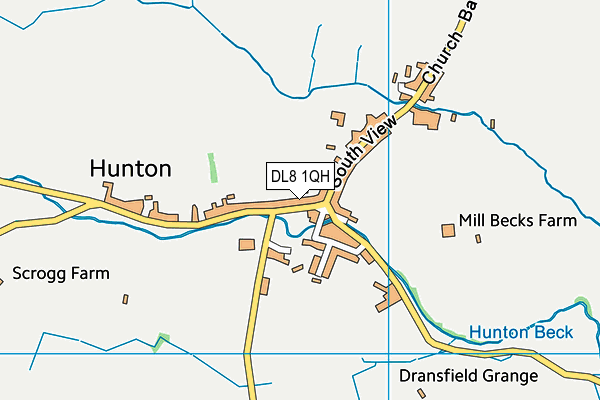 DL8 1QH map - OS VectorMap District (Ordnance Survey) DL8 1QH map - OS VectorMap District (Ordnance Survey)