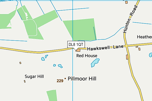 DL8 1QT map - OS VectorMap District (Ordnance Survey) DL8 1QT map - OS VectorMap District (Ordnance Survey)