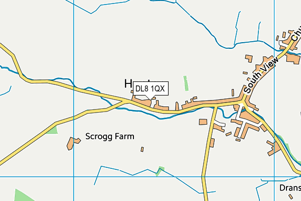 DL8 1QX map - OS VectorMap District (Ordnance Survey) DL8 1QX map - OS VectorMap District (Ordnance Survey)
