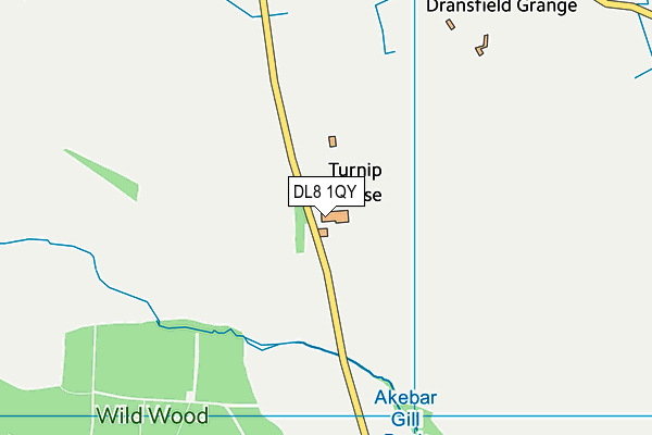 DL8 1QY map - OS VectorMap District (Ordnance Survey) DL8 1QY map - OS VectorMap District (Ordnance Survey)