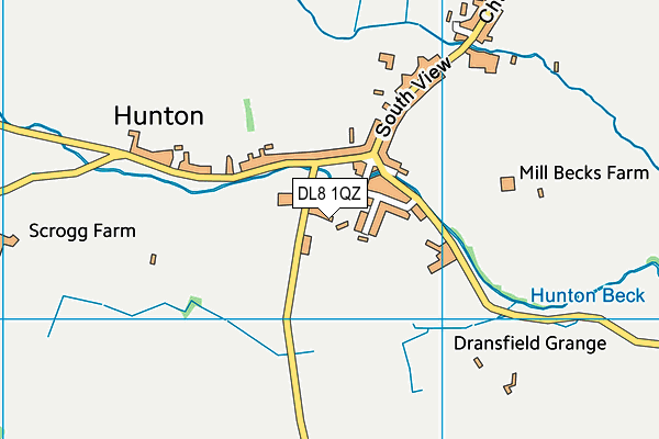 DL8 1QZ map - OS VectorMap District (Ordnance Survey) DL8 1QZ map - OS VectorMap District (Ordnance Survey)