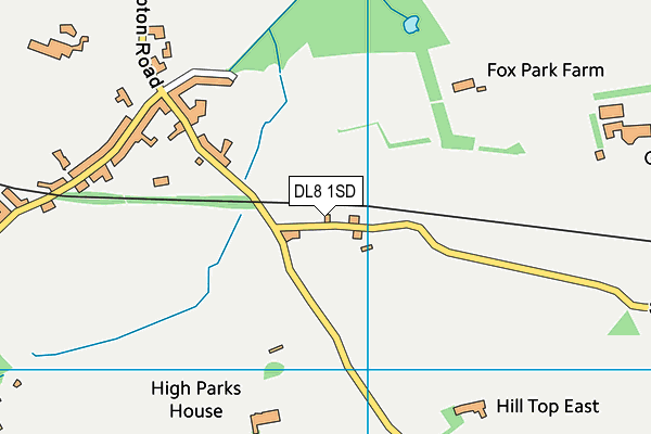 DL8 1SD map - OS VectorMap District (Ordnance Survey) DL8 1SD map - OS VectorMap District (Ordnance Survey)
