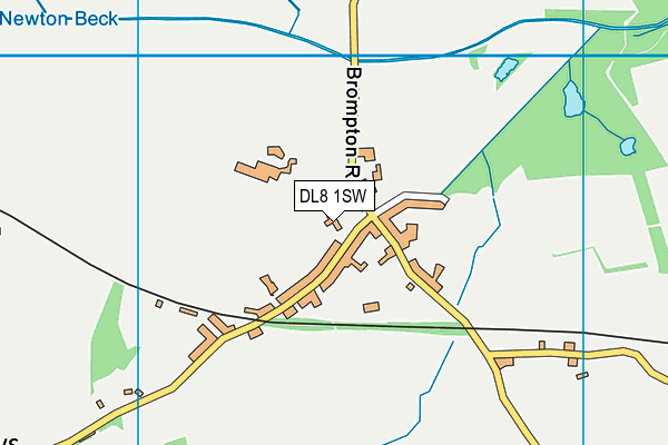 DL8 1SW map - OS VectorMap District (Ordnance Survey) DL8 1SW map - OS VectorMap District (Ordnance Survey)