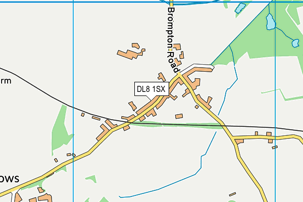 DL8 1SX map - OS VectorMap District (Ordnance Survey) DL8 1SX map - OS VectorMap District (Ordnance Survey)