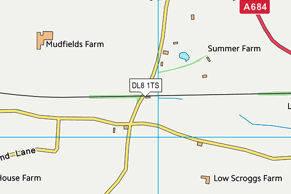 DL8 1TS map - OS VectorMap District (Ordnance Survey) DL8 1TS map - OS VectorMap District (Ordnance Survey)