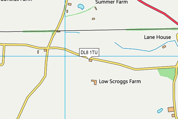 DL8 1TU map - OS VectorMap District (Ordnance Survey) DL8 1TU map - OS VectorMap District (Ordnance Survey)