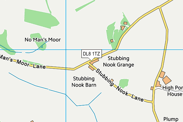 DL8 1TZ map - OS VectorMap District (Ordnance Survey) DL8 1TZ map - OS VectorMap District (Ordnance Survey)