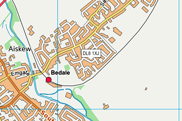 DL8 1XJ map - OS VectorMap District (Ordnance Survey) DL8 1XJ map - OS VectorMap District (Ordnance Survey)