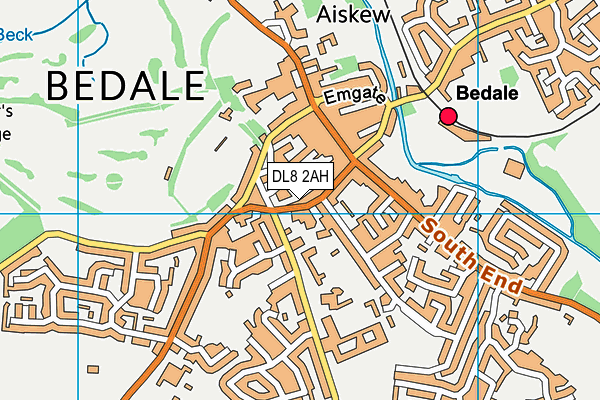 DL8 2AH map - OS VectorMap District (Ordnance Survey) DL8 2AH map - OS VectorMap District (Ordnance Survey)
