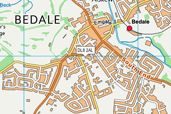 DL8 2AL map - OS VectorMap District (Ordnance Survey) DL8 2AL map - OS VectorMap District (Ordnance Survey)