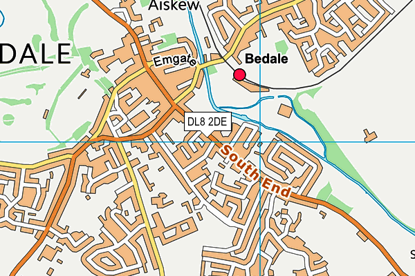 DL8 2DE map - OS VectorMap District (Ordnance Survey) DL8 2DE map - OS VectorMap District (Ordnance Survey)