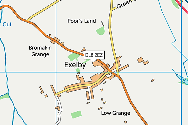 DL8 2EZ map - OS VectorMap District (Ordnance Survey) DL8 2EZ map - OS VectorMap District (Ordnance Survey)