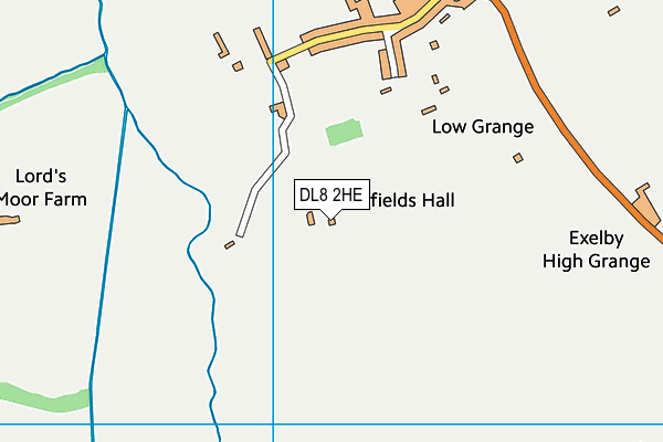 DL8 2HE map - OS VectorMap District (Ordnance Survey) DL8 2HE map - OS VectorMap District (Ordnance Survey)