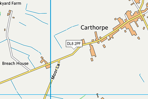 DL8 2PF map - OS VectorMap District (Ordnance Survey) DL8 2PF map - OS VectorMap District (Ordnance Survey)