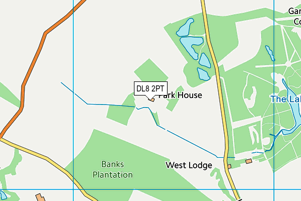 DL8 2PT map - OS VectorMap District (Ordnance Survey) DL8 2PT map - OS VectorMap District (Ordnance Survey)