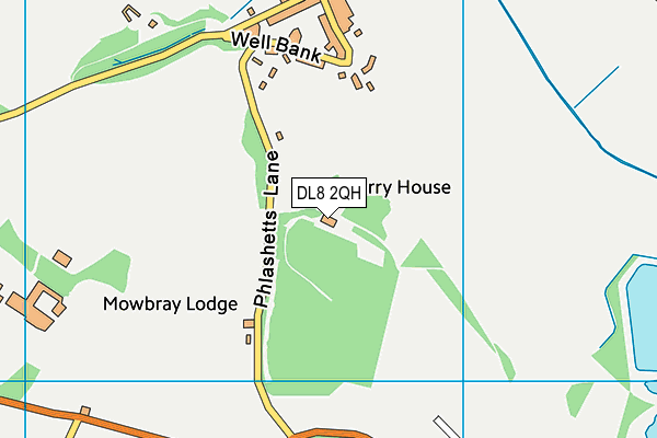 DL8 2QH map - OS VectorMap District (Ordnance Survey) DL8 2QH map - OS VectorMap District (Ordnance Survey)