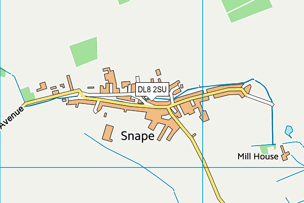 DL8 2SU map - OS VectorMap District (Ordnance Survey) DL8 2SU map - OS VectorMap District (Ordnance Survey)