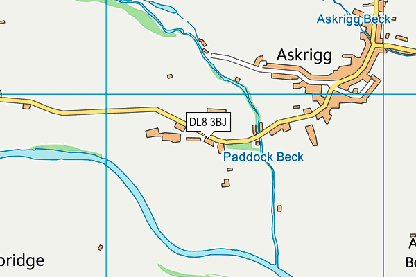 DL8 3BJ map - OS VectorMap District (Ordnance Survey)