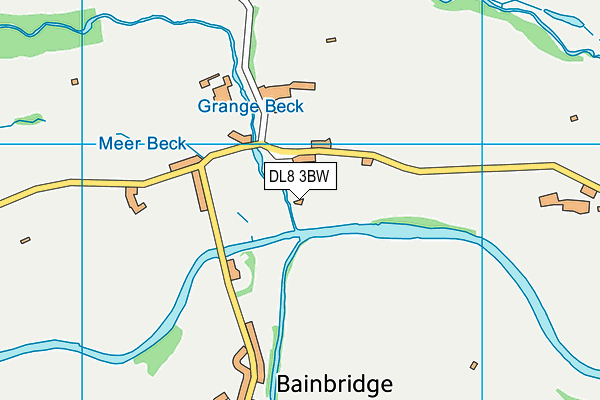 DL8 3BW map - OS VectorMap District (Ordnance Survey) DL8 3BW map - OS VectorMap District (Ordnance Survey)