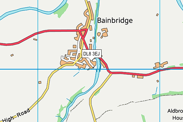 DL8 3EJ map - OS VectorMap District (Ordnance Survey)