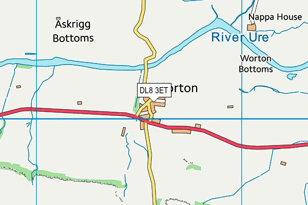 DL8 3ET map - OS VectorMap District (Ordnance Survey) DL8 3ET map - OS VectorMap District (Ordnance Survey)